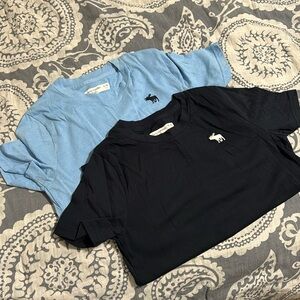 2 abercrombie kids icon tees size 9/10